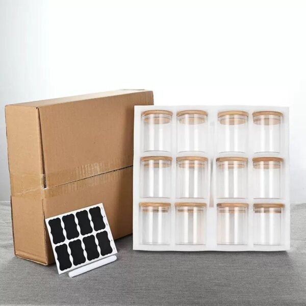 12PC BAMBOO SPICE JAR