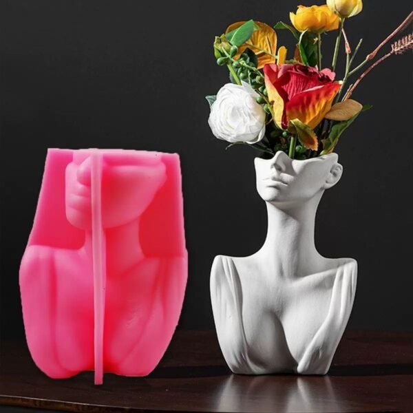 WOMAN HEAD VASE MOLD