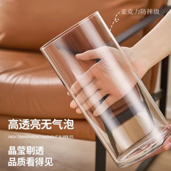 TRANSPARENT GLASS VASE FOR YOUR FLOWER