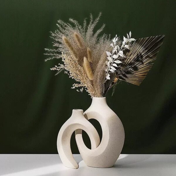 NORDIC CERAMIC WHITE VASE