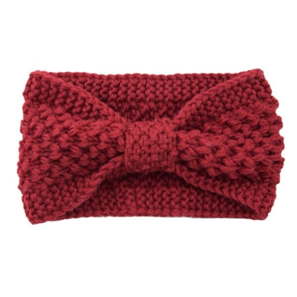 KNITTED WOOL BOW