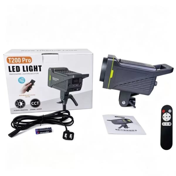 T200 VIDEO LIGHT WITH TRIPOD STAND