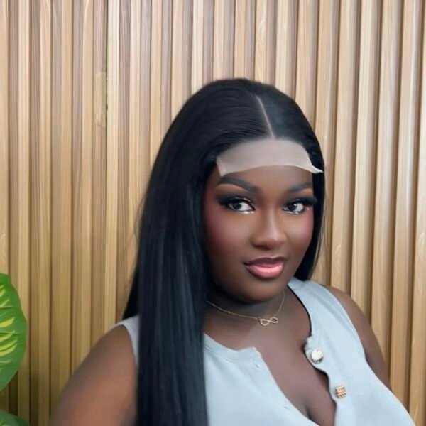 24” BLACK 5 BY  5 FUTURA WIG H35